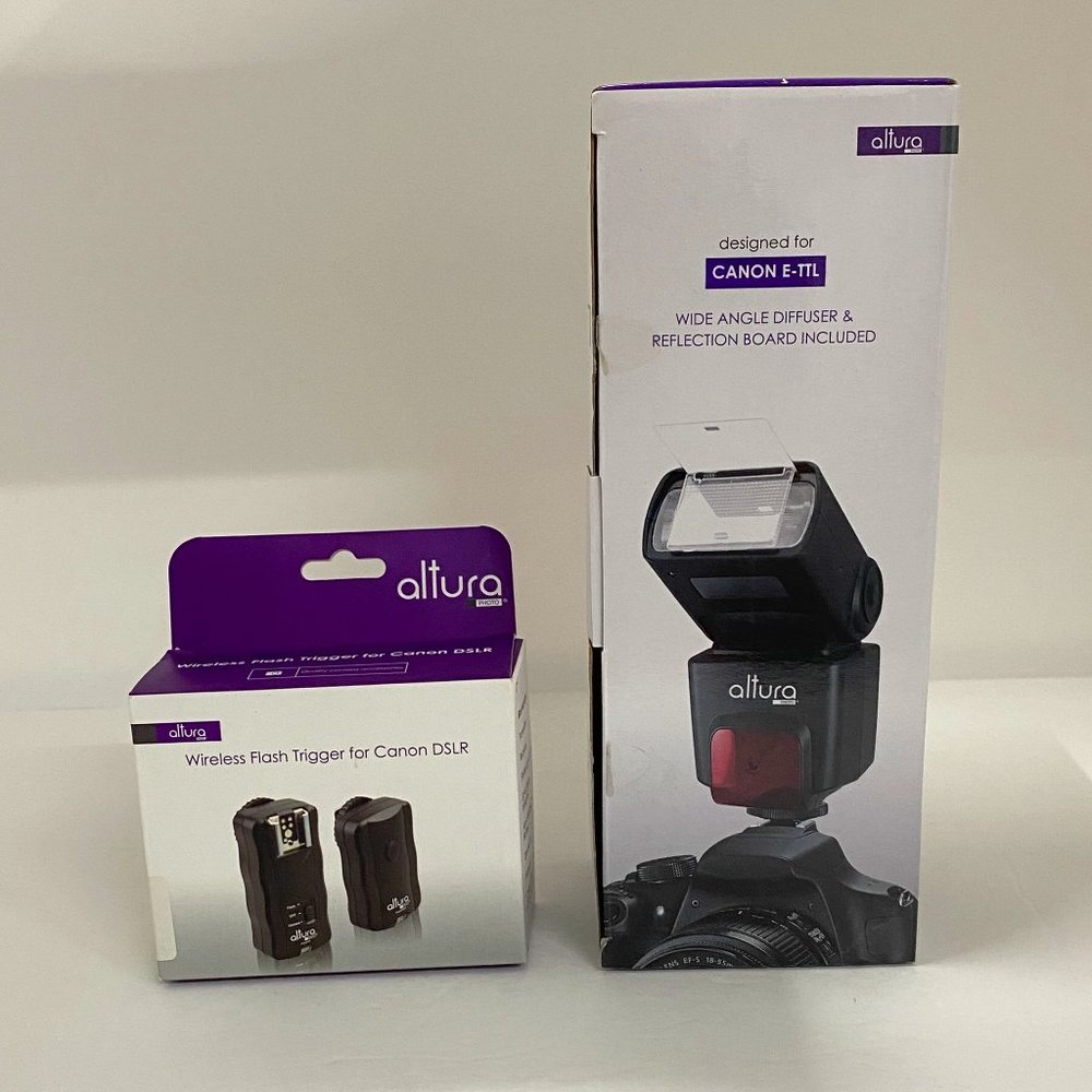 Altura Photo® AP-C1001 Speedlite Flash + Wireless Flash Transmitter/Receiver Set